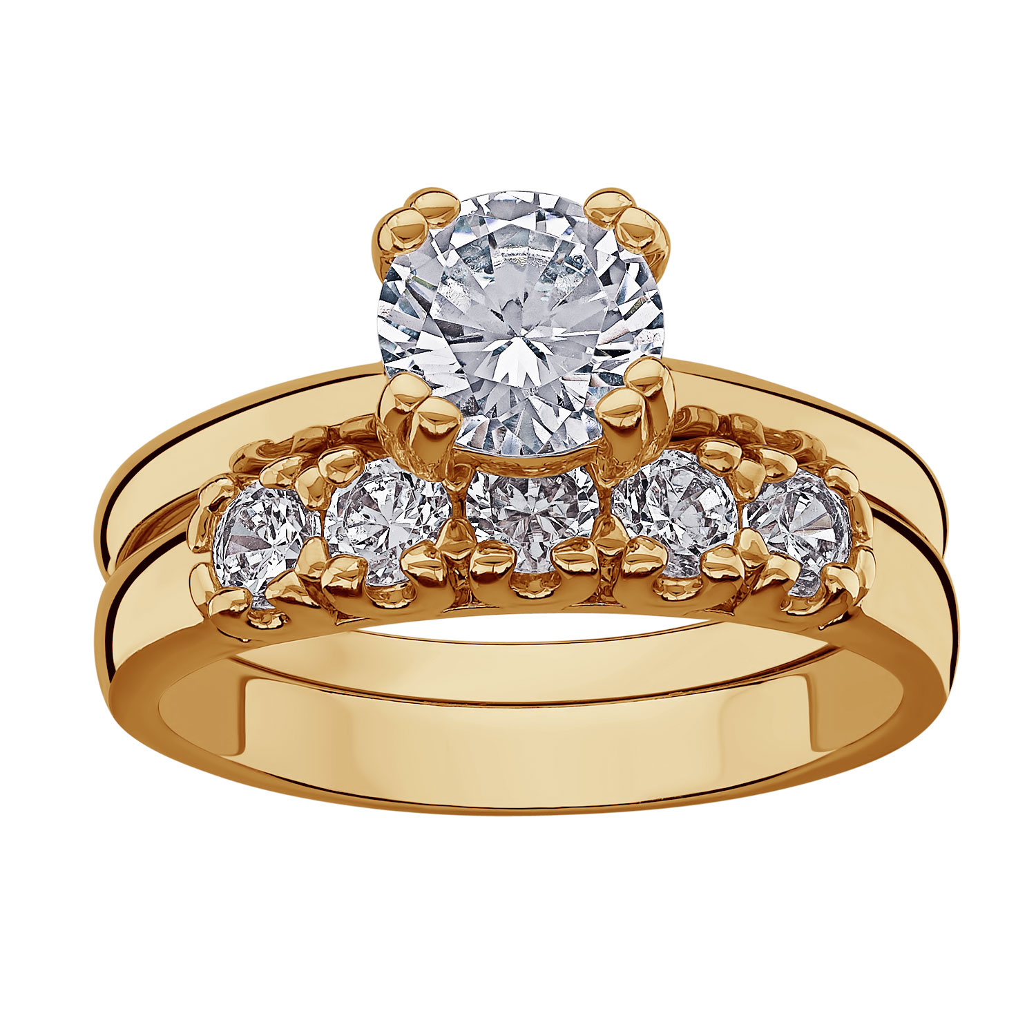 Zircon Baguette Adjustable 18K Gold Plated Ring – kingdomoflashes