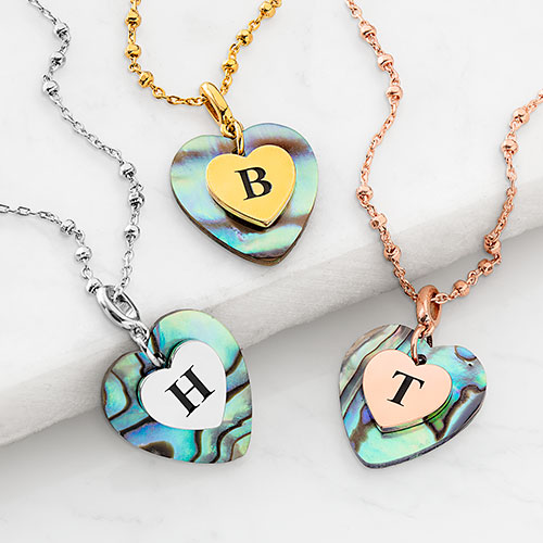 Best Selling Real Gold Plated Shiny Shell Heart Necklace Waterproof  Titanium Stainless Steel Abalone Heart Pendant Necklace - Buy Best Selling  Real Gold Plated Shiny Shell Heart Necklace Waterproof Titanium Stainless  Steel