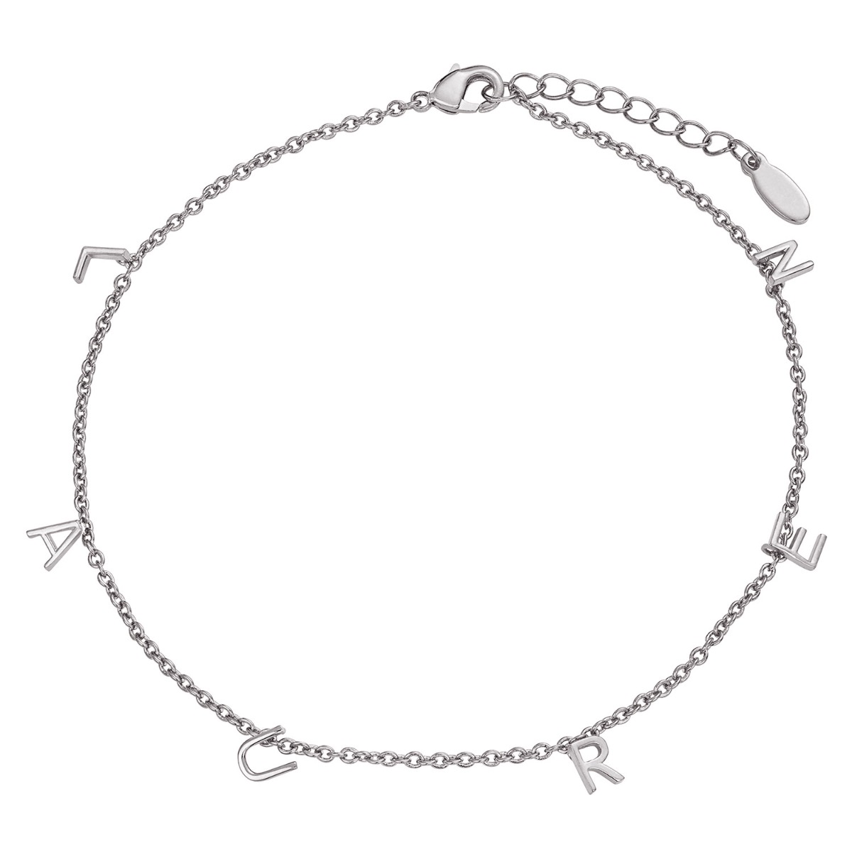 Sterling Silver Dainty Name Anklet