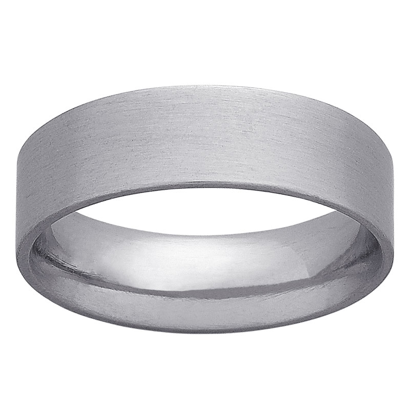 Stainless Steel Brushed Band Ring