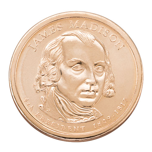 James Madison Presidential $1 Coin