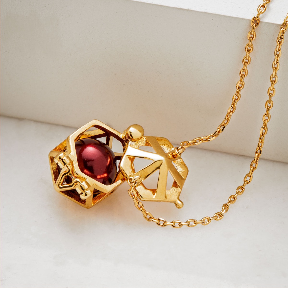 Caged Interchangeable Pearl Necklace
