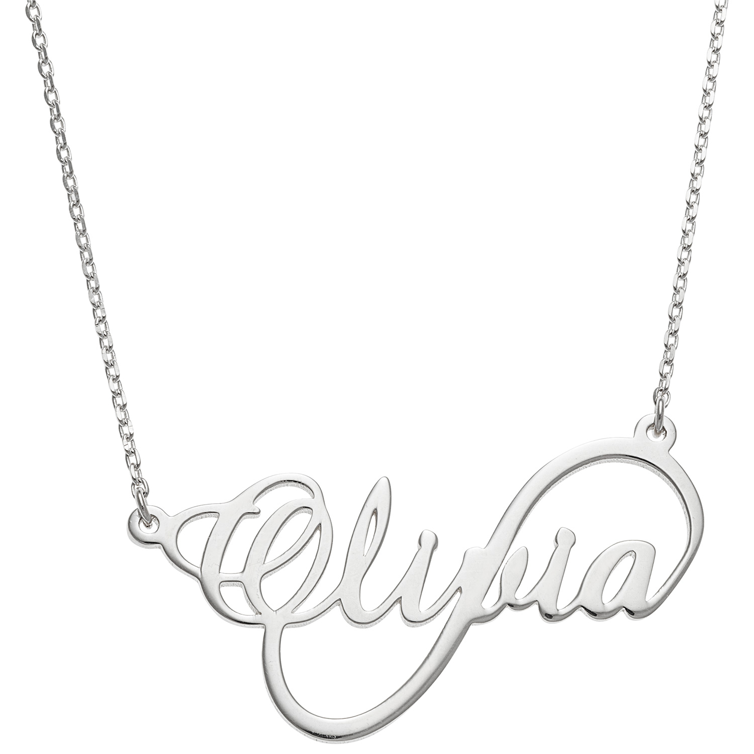 Script Name Infinity Necklace