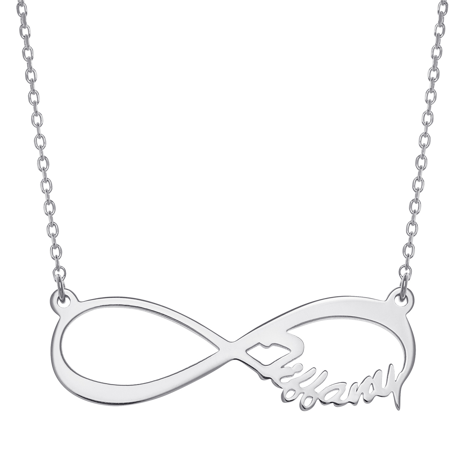 Sterling Silver Infinity Name Necklace