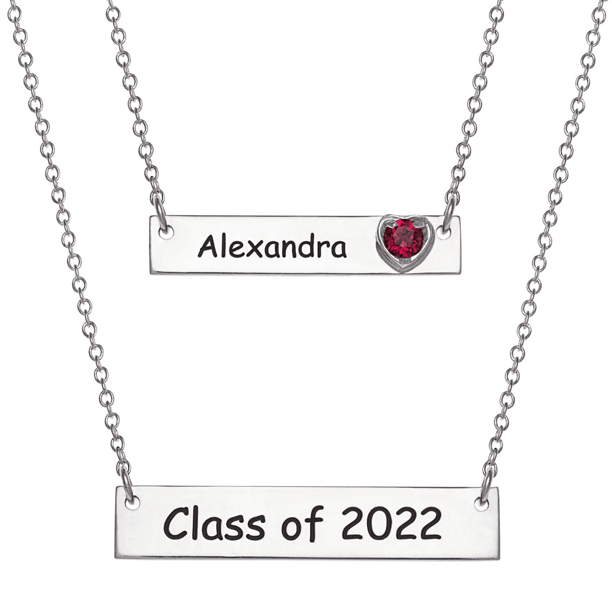 Sterling Silver Layered Graduation Necklace