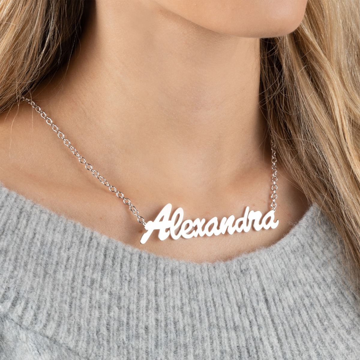 Outrageous Oversized Script Name Necklace