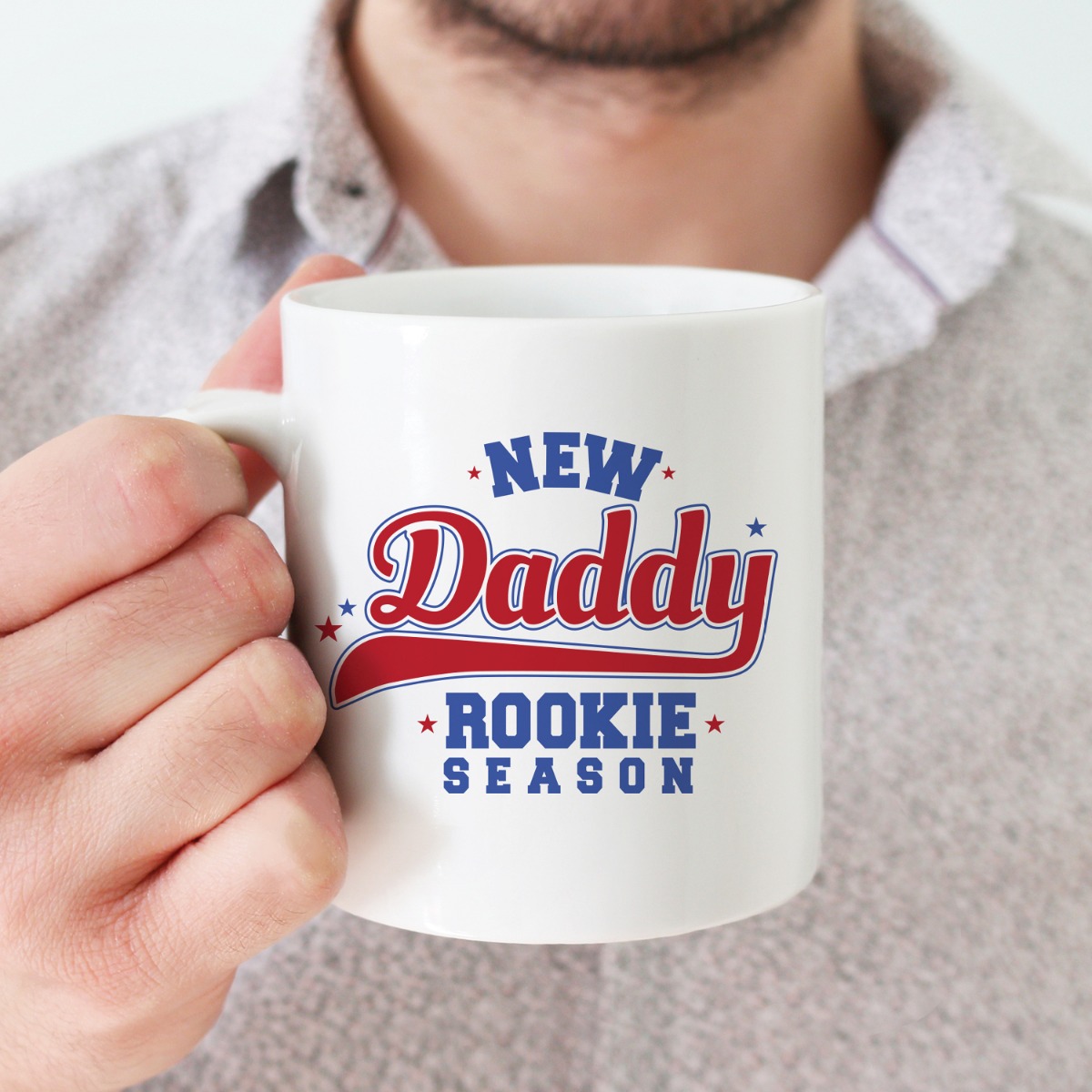 New Daddy Rookie Season Personalized Coffee Mug