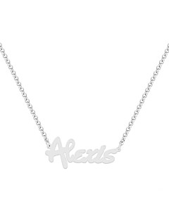 Sterling Silver Kid's Bold Script Name 16" Necklace