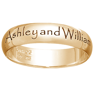 Top-Engraved Name/Message Band