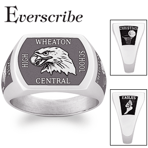 Everscribe Personalized Sports & Mascots Classic Signet Ring