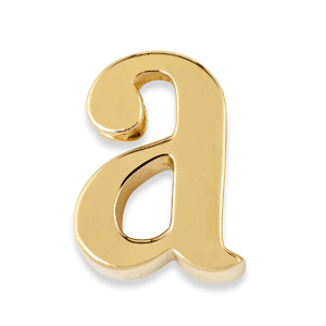 Initially Yours Gold over Sterling Single Initial Charm